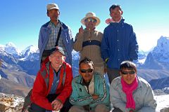 Renjo La 1 Jerome Ryan, Chandraman, Dumbar, Climbing Sherpa Palden, Guide Gyan Tamang, Pasang